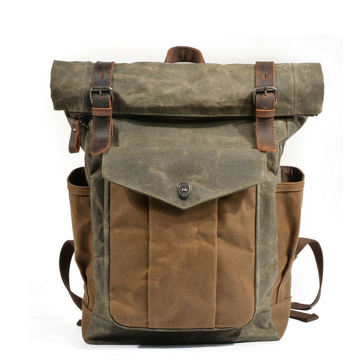 Drune | Canvas Rolltop Rucksack - LundaStyle - Nachhaltig und stilvoll für Abenteurer