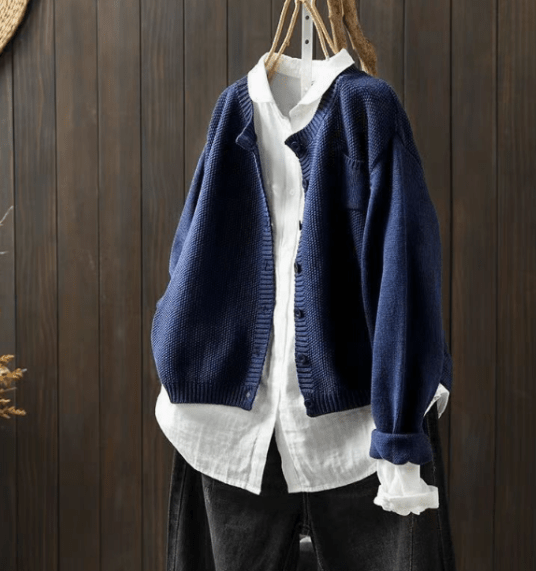 Drune | Cardigan mit klassischem Knopfdesign