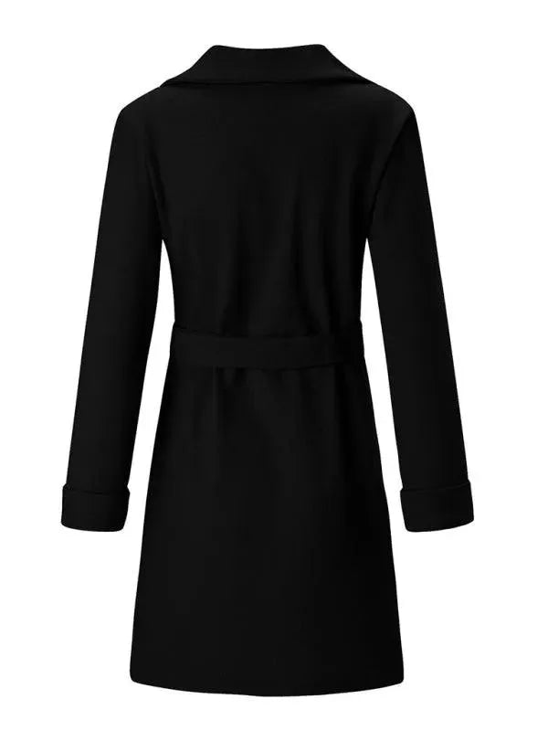 Drune | Lässiger Gürtelter Damen Wickelmantel