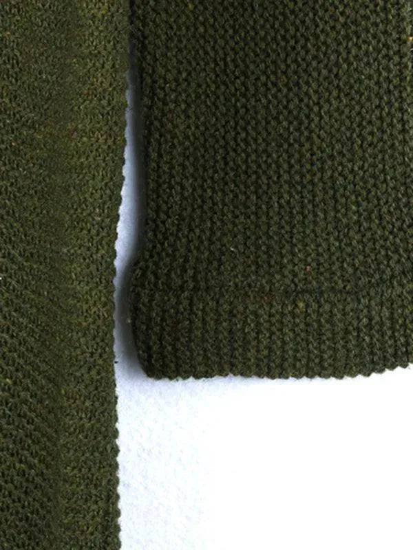 Drune | Kapuzen Langer Strickjacke Pullover