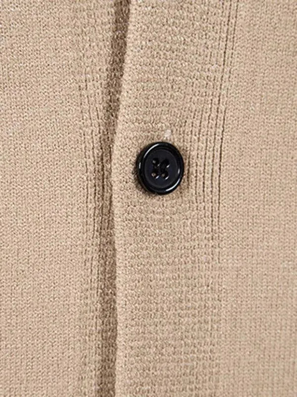 Drune | Einfarbiger Herren Strickjacke Pullover