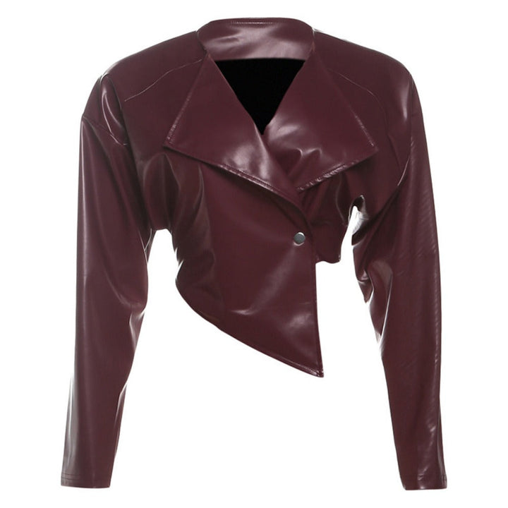 Drune | kunstleder cropped jack für damen - Romina