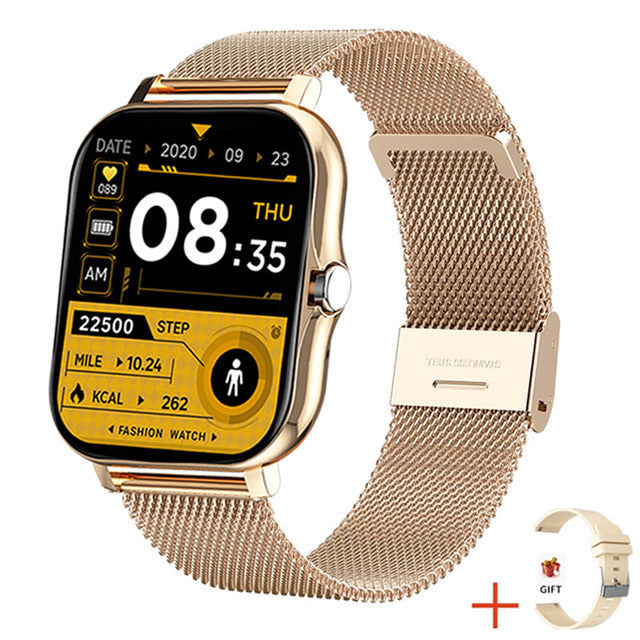 Drune Smart Uhr Schrittzähler Herzfrequenzüberwachung Bluetooth Anruf