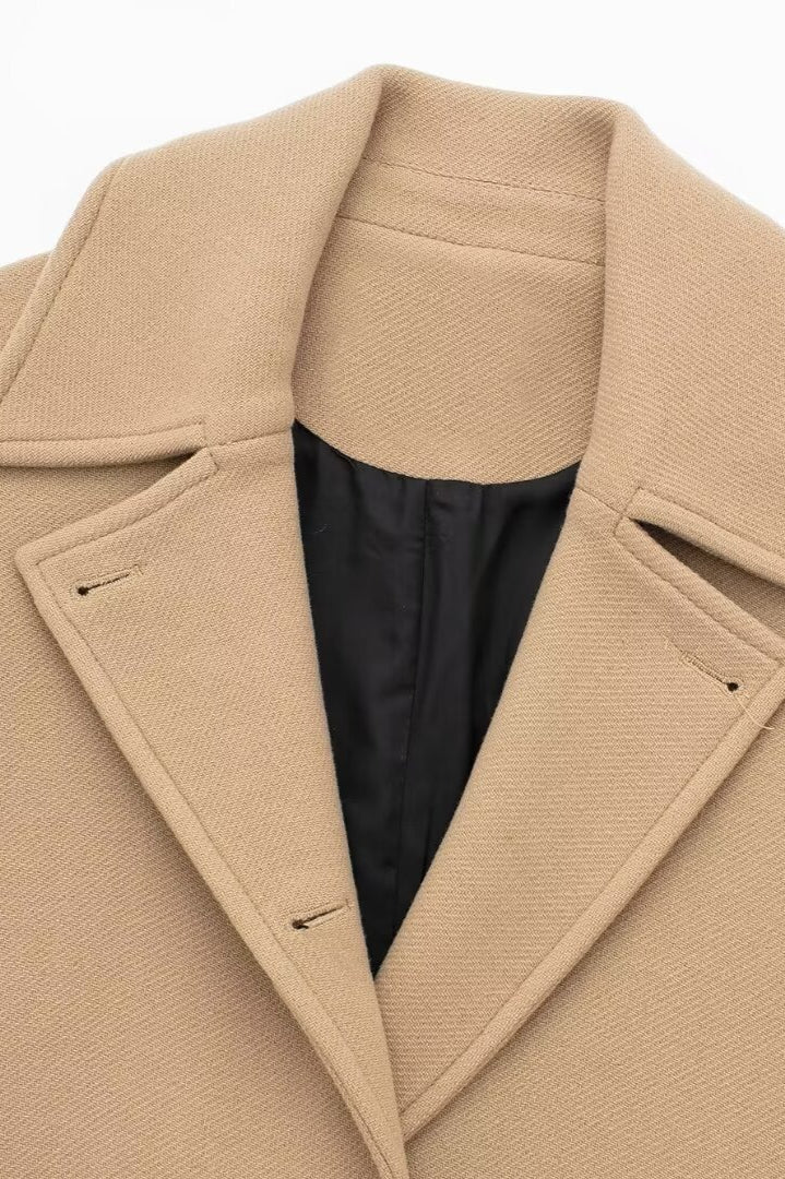 Drune | Passform Kurze Wollmischjacke