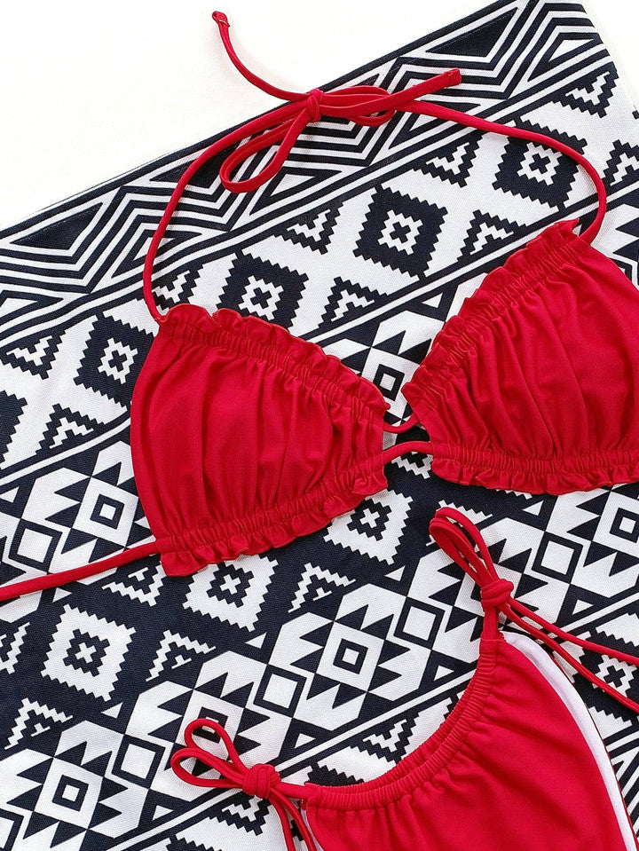 Drune | Rüschentrill Halterneck Bikini Set