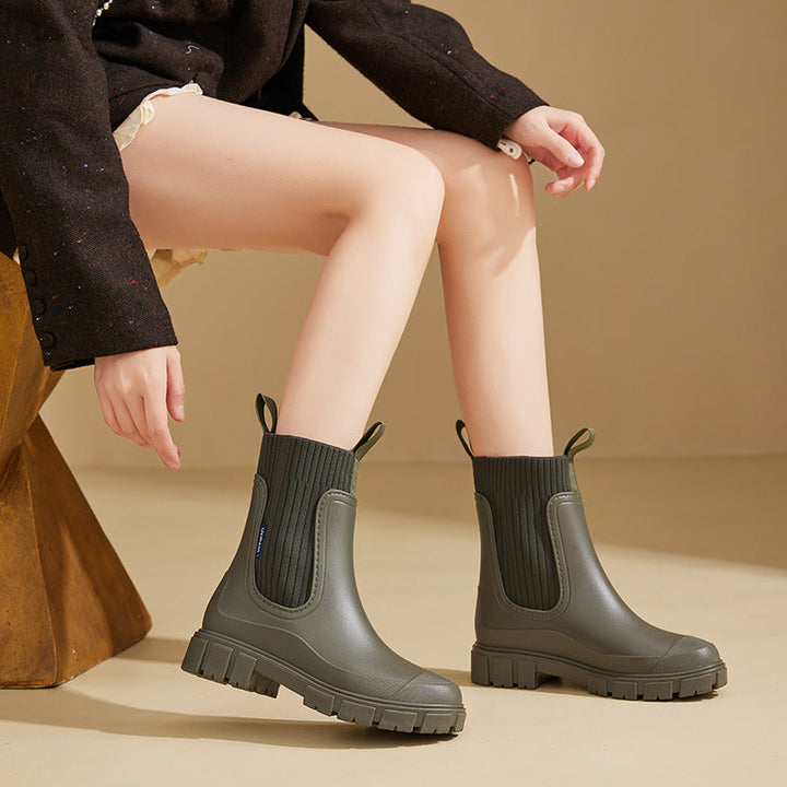 Drune | Gummistiefel - Wasserdicht mit Antirutschsohle, Perfekt für Regenwetter