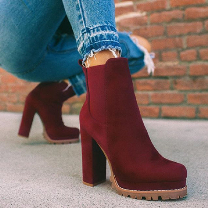Drune | Stiefeletten - Absatzstiefel mit Plateausohle und modernem Design