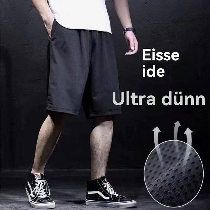 Drune | Sommer Herren Eis Seide lose Shorts