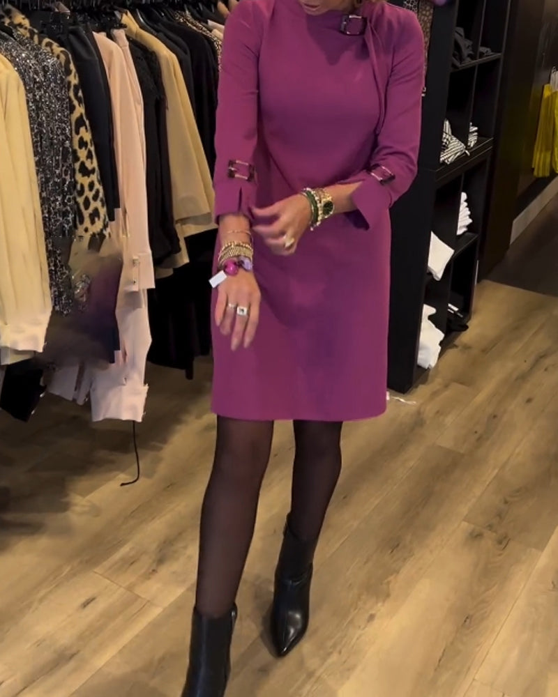 Drune | Lockeres Kleid mit Rundhalsausschnitt