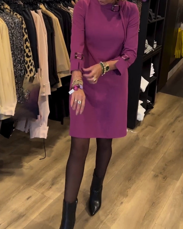 Drune | Lockeres Kleid mit Rundhalsausschnitt