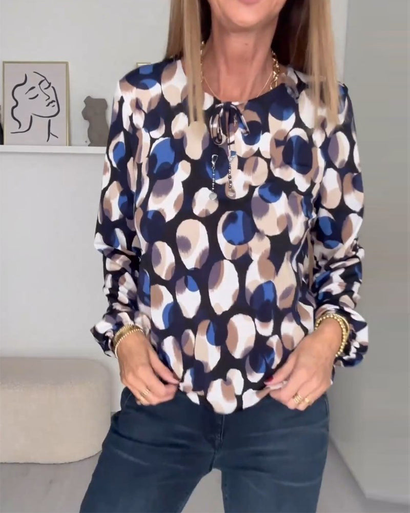 Drune | Bluse mit Druck und Trägern