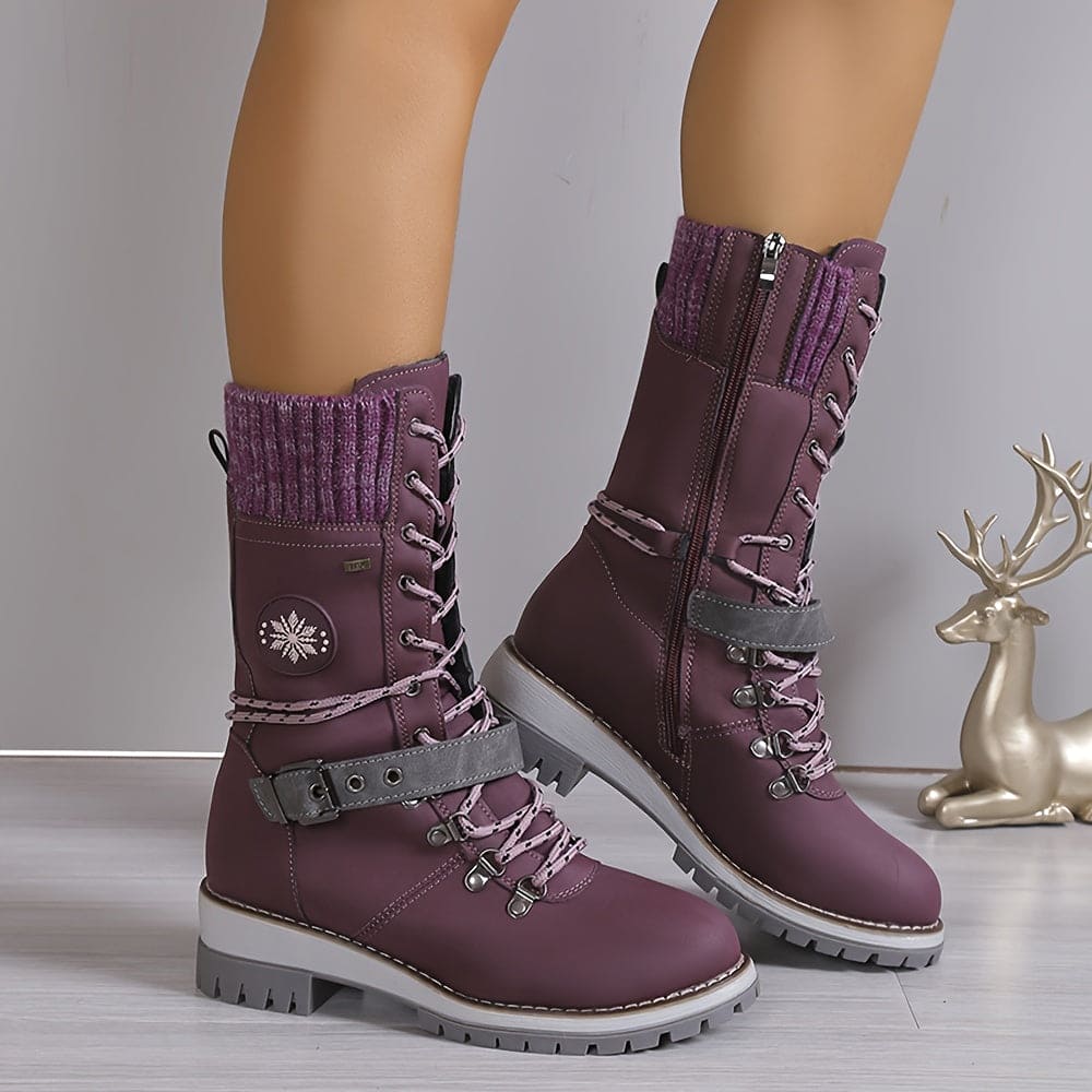 Drune - Elegante Gestrickte Thermo-Stiefel