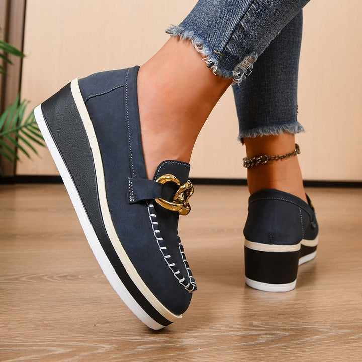 Orthopädische Slipper mit dicker Sohle und Ketten Drune Drune