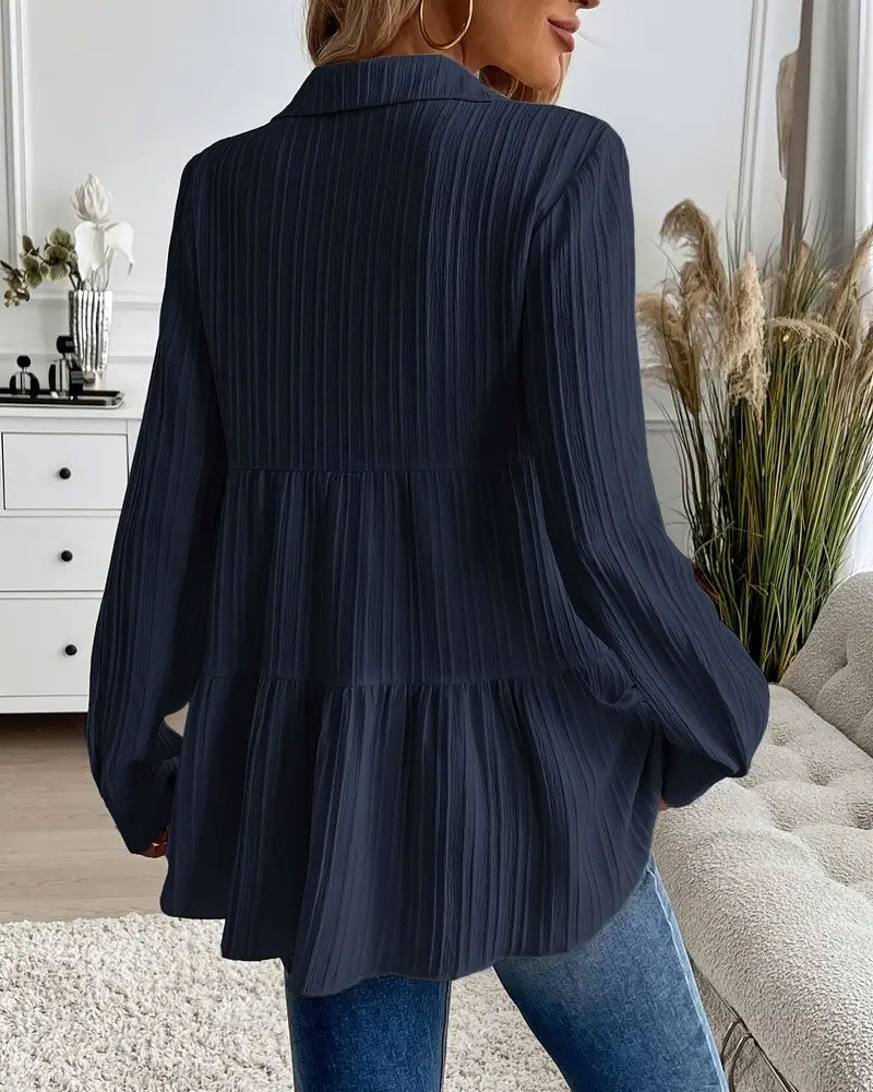 Drune | Bluse mit Reverskragen und Tailliertem Schnitt