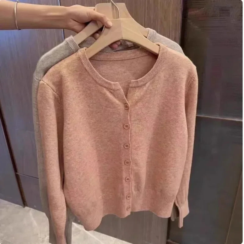 Drune | grob gestrickter Woll-Kardigan-Pullover