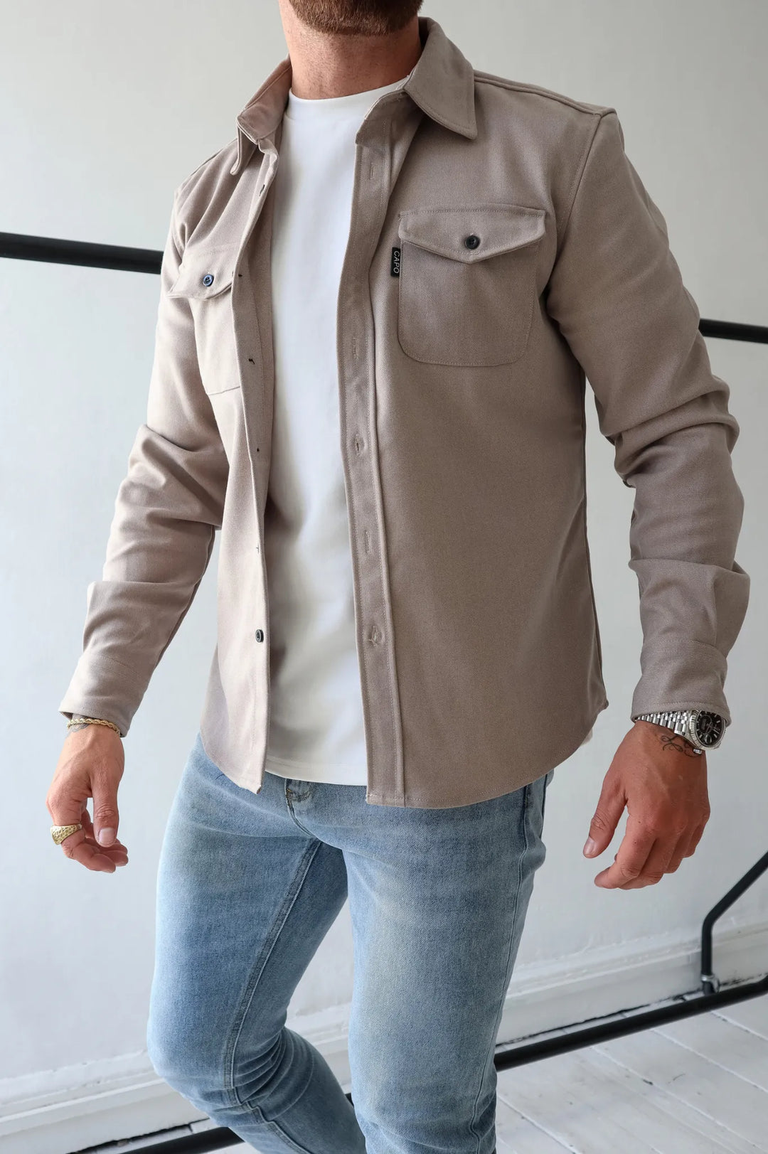 Drune | Modernes Hemd Jackett für Herren