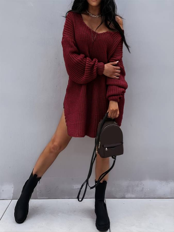 Drune - Übergroßes Strickkleid