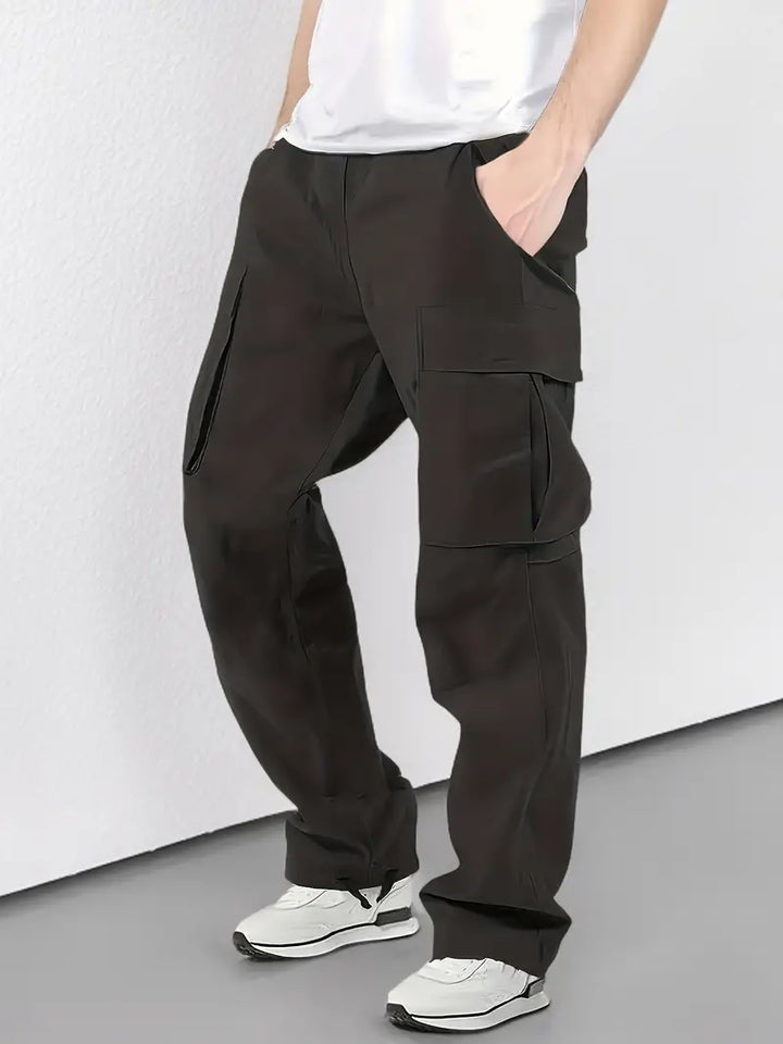 Drune | Lässige Jogginghose Herren mit Elastischem Bund und Taschen