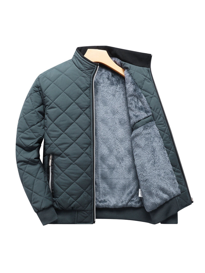 Drune | Winterjacke Casual Solid Fleece Warm Puffer für Herren - Perfekt für kalte Wintertage