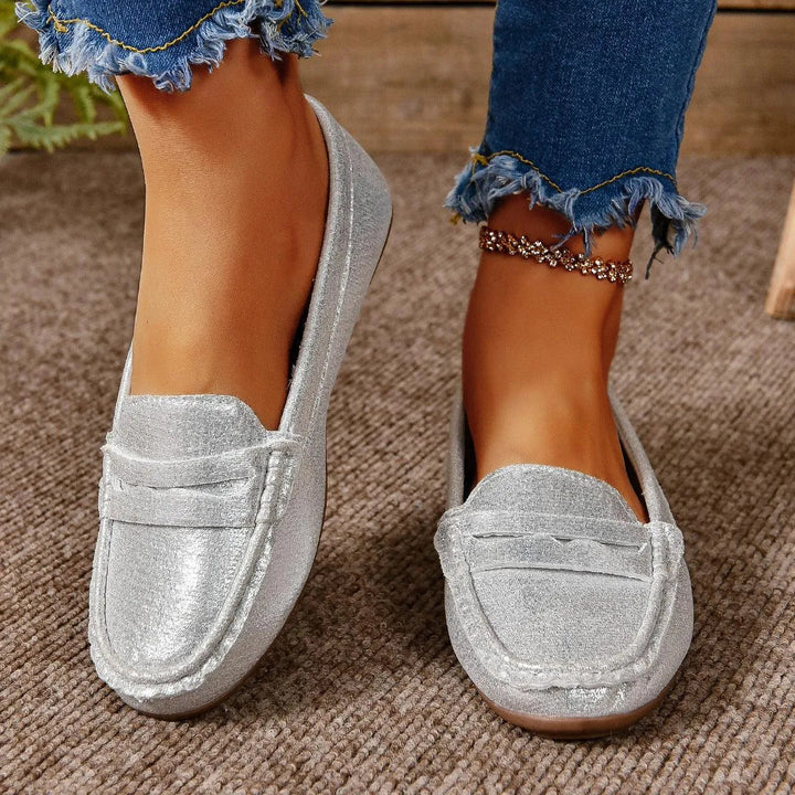 Drune | Gommino Flat Crossed Soft Sole Women