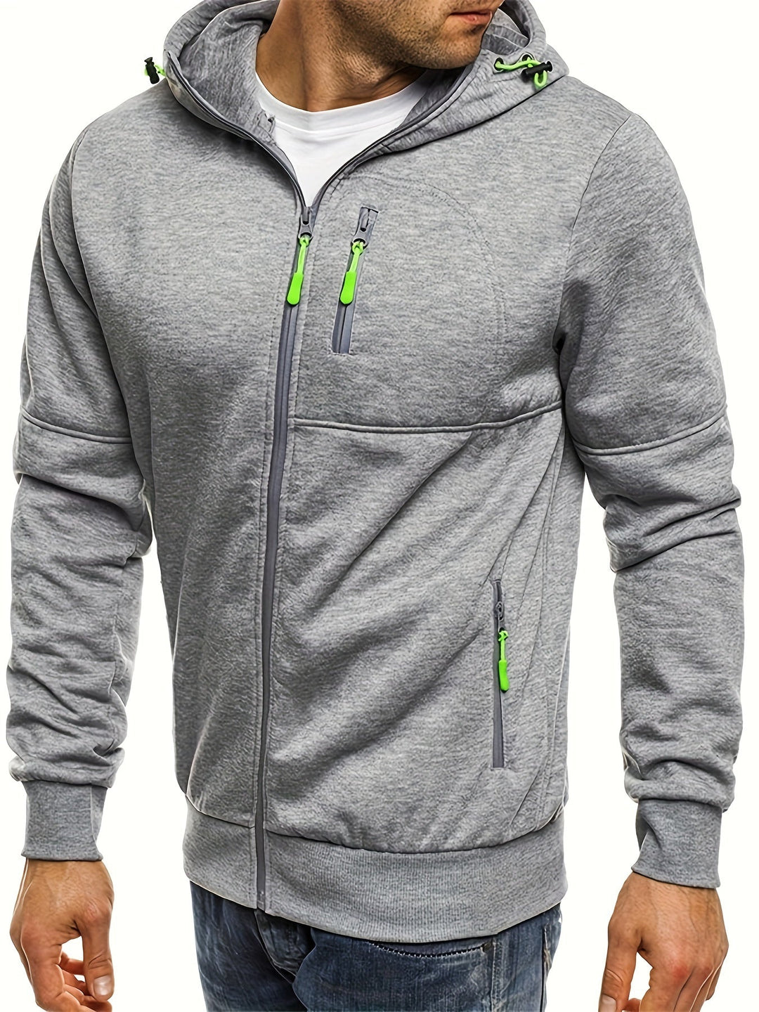 Drune | Sportliche Kapuzenjacke mit Reißverschluss Bequem und Atmungsaktiv Perfekt Für Outdoor-aktivitäten