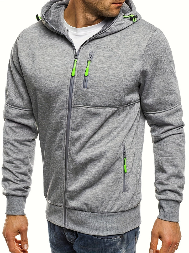 Drune | Sportliche Kapuzenjacke mit Reißverschluss Bequem und Atmungsaktiv Perfekt Für Outdoor-aktivitäten