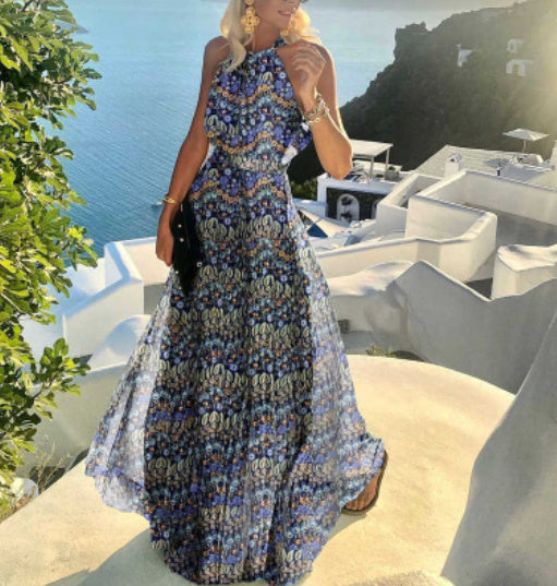 Drune | Elegantes Boho Maxikleid Mit Falten