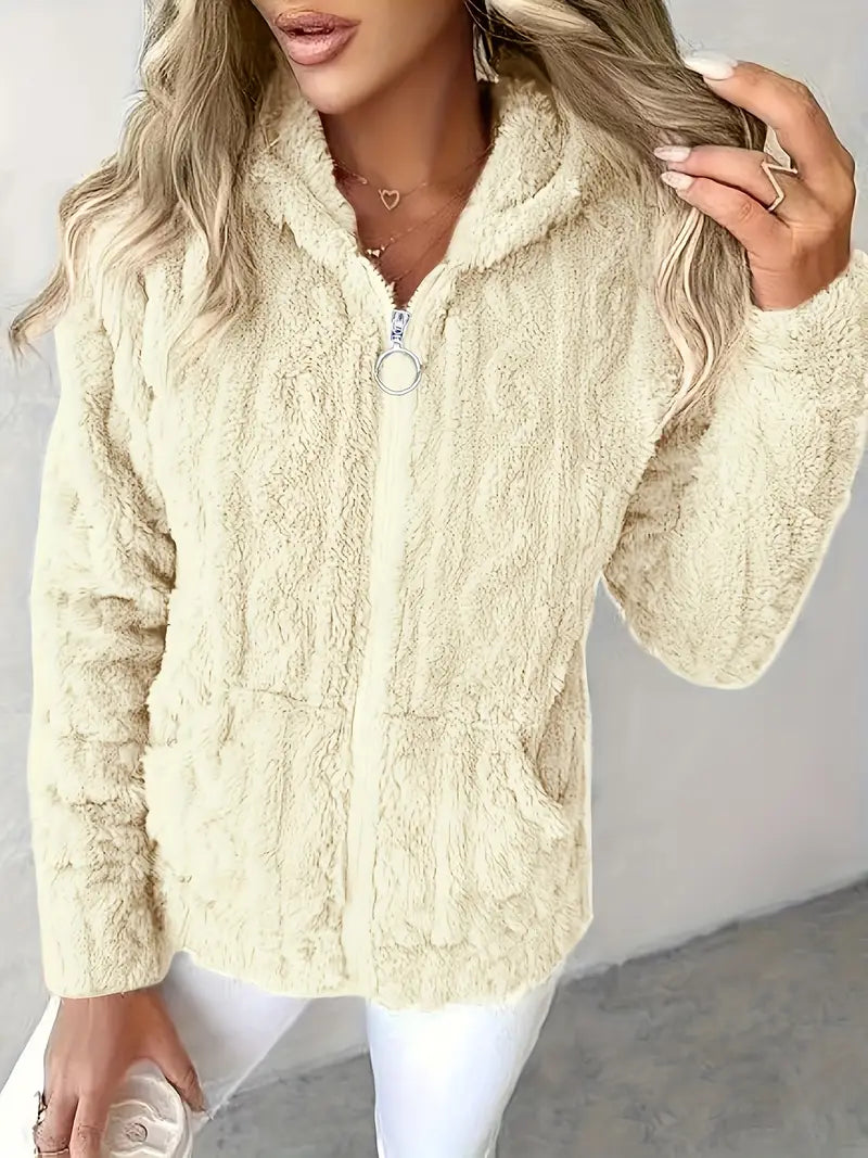 Drune | Weiches Kapuzen Sweatshirt mit Reißverschluss