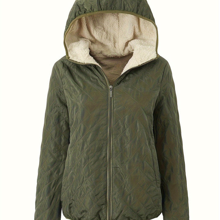 Drune | Steppjacke mit Reißverschluss und Kapuze