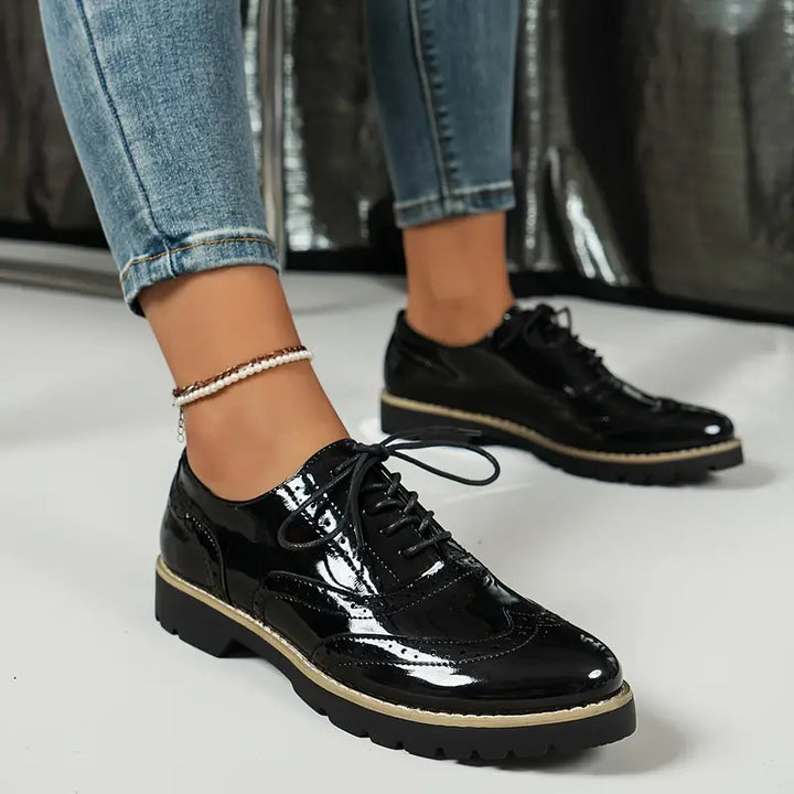 Drune | Modisch Gestanzte Lackschuhe Für Damen