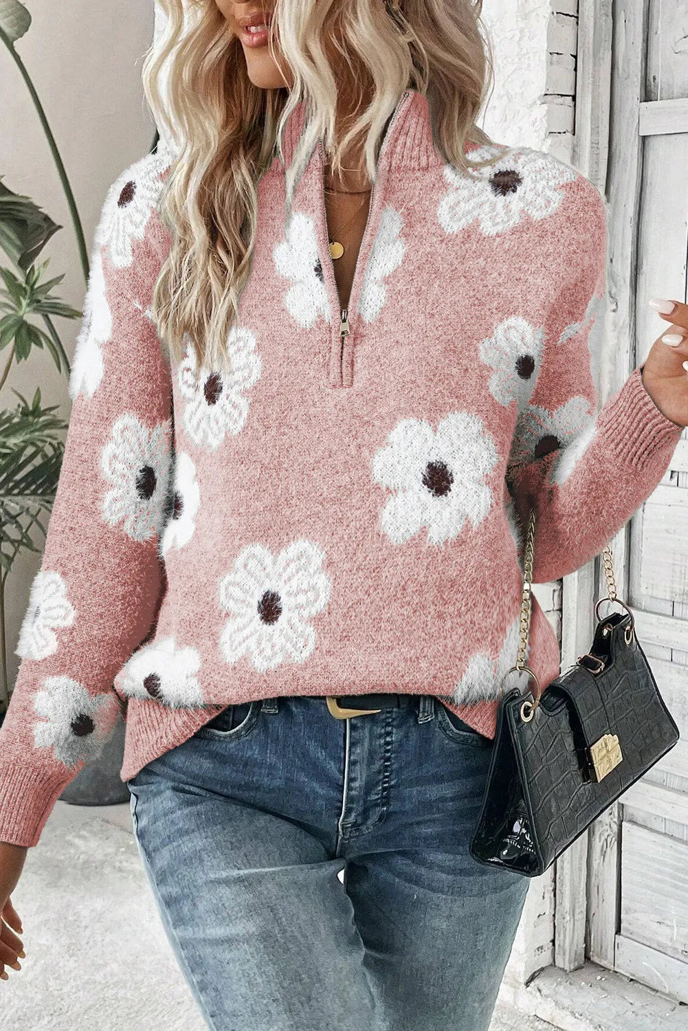 Drune | Pullover mit Blumenmuster für Frauen