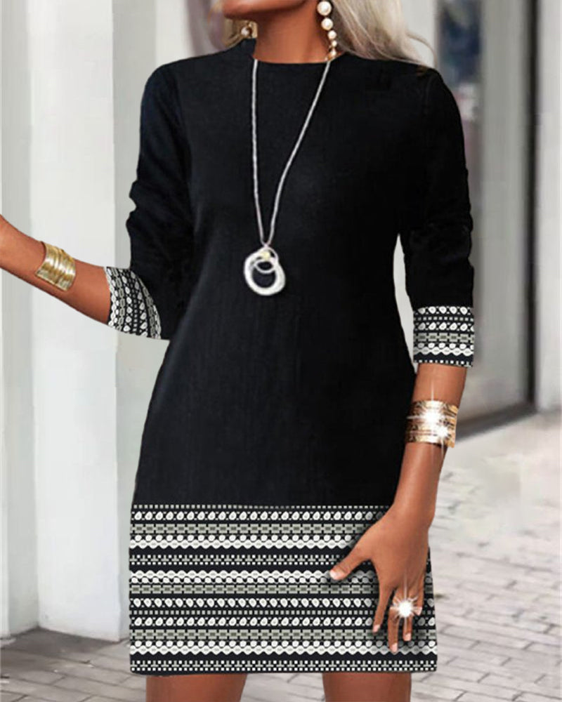 Drune | Patchwork Print Kleid