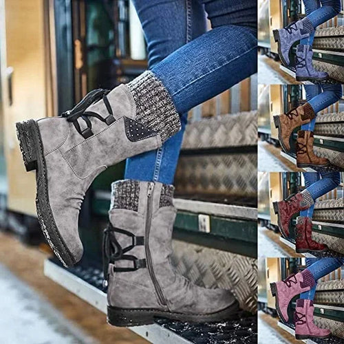 Drune | Modische Winterstiefeletten - Zum Schnüren