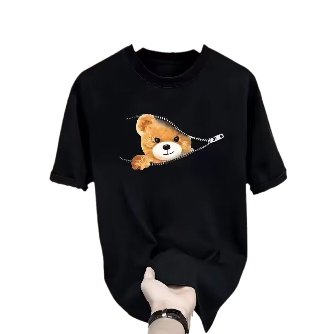 Drune | Cartoon Bär T-shirt Für Frühling/sommer