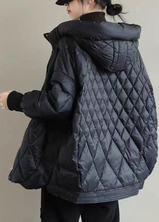 Drune | Halblanger Wintermantel Mit Kapuze Für Damen