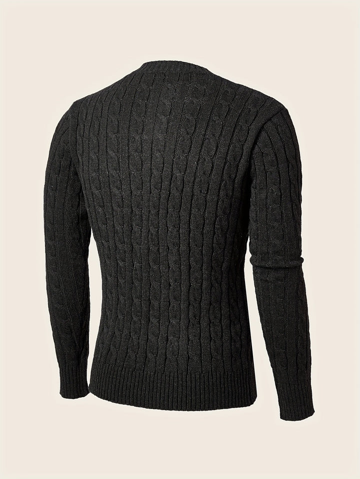 Drune | Lässiger Herren-Pullover mit Knöpfen