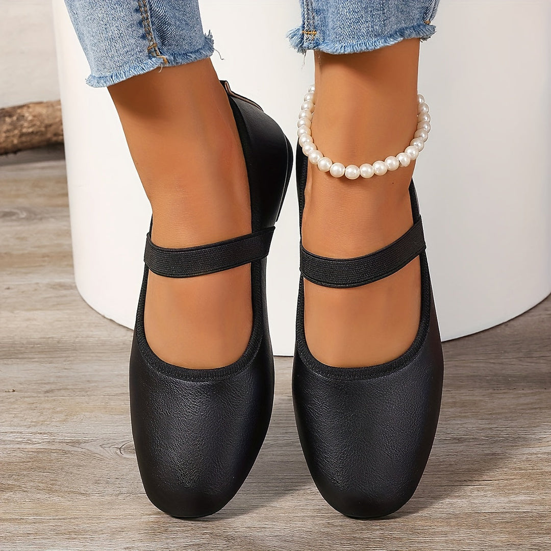 Drune | Elegante Weiße Mary Jane Ballerinas