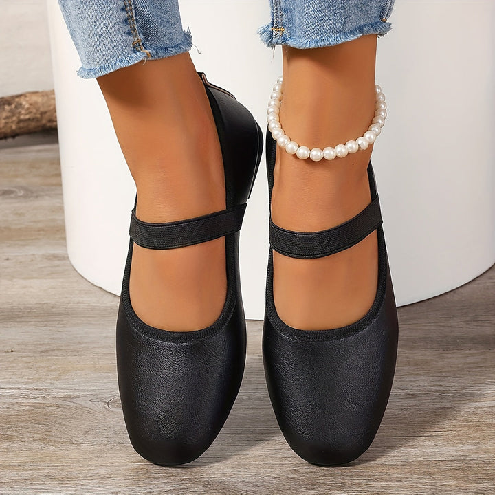 Drune | Elegante Weiße Mary Jane Ballerinas