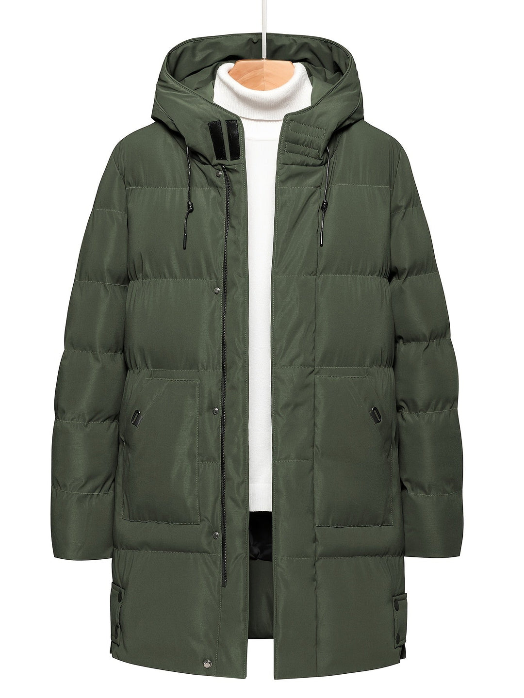 Drune | Fleece-Gefütterte Reißverschluss Vorderseite Winter Jacke Für Herren - Perfekt für Outdoor-Aktivitäten
