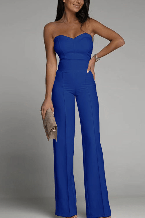 Drune | Elegantes Strapless Jumpsuit Damen Satz