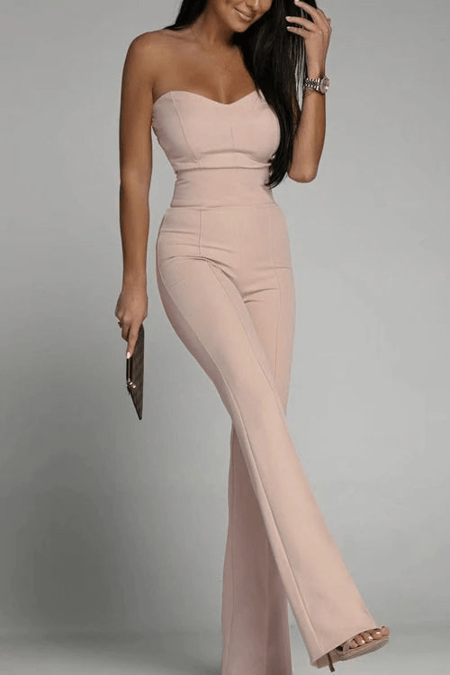 Drune | Elegantes Strapless Jumpsuit Damen Satz
