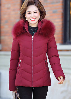 Drune | Steppjacke mit Fellkapuze