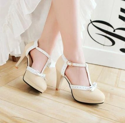 Drune | Beige Vintage-Schuhe