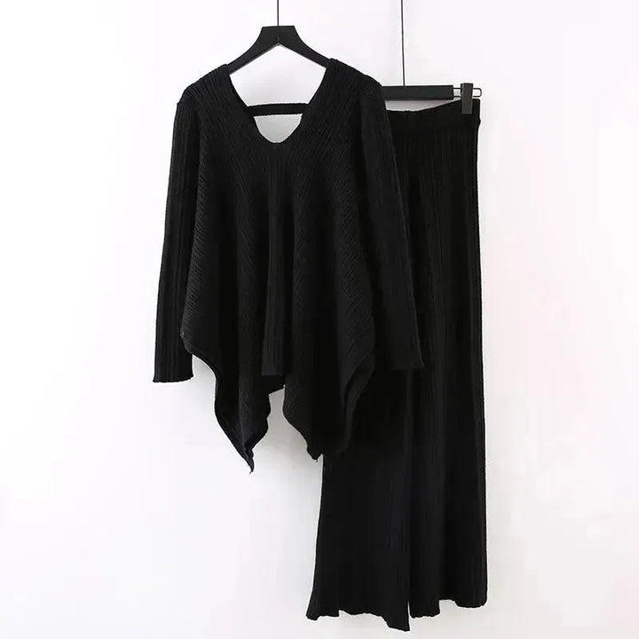 Drune | Frauen Casual Senfgelb Zweiteiliges Pullover Satz