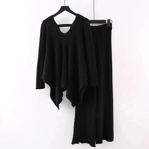 Drune | Frauen Casual Senfgelb Zweiteiliges Pullover Satz
