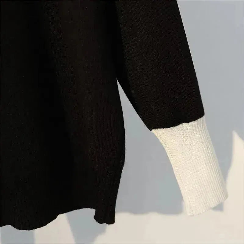 Drune | Damen Freizeit Gestreift Zwei Teilig Pullover Satz