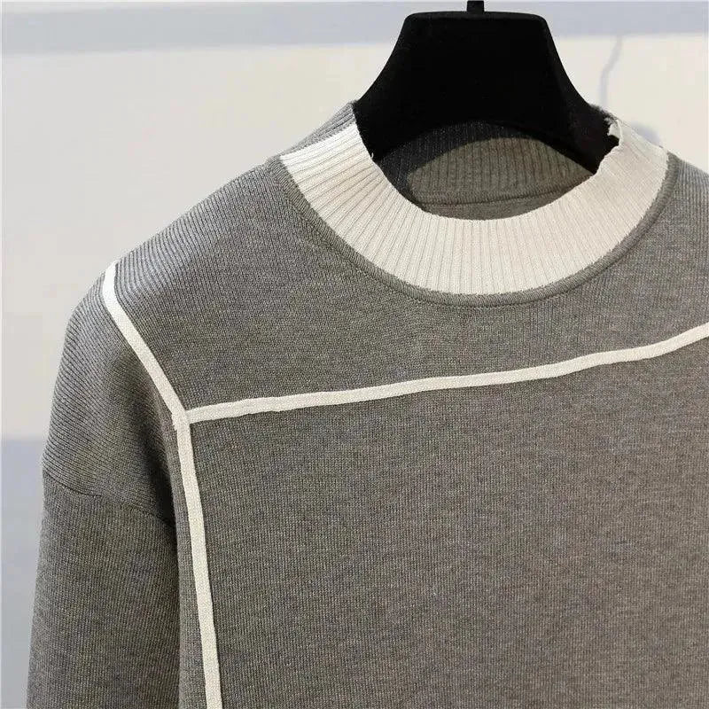 Drune | Damen Freizeit Gestreift Zwei Teilig Pullover Satz