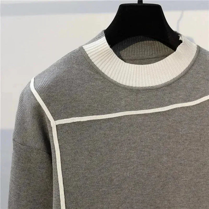 Drune | Damen Freizeit Gestreift Zwei Teilig Pullover Satz