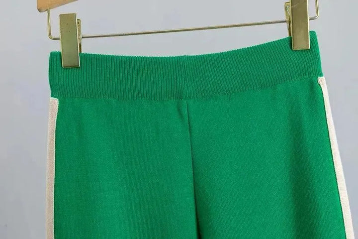 Drune | Damen Colorblock Zweiteiliger Jersey Hosenanzug