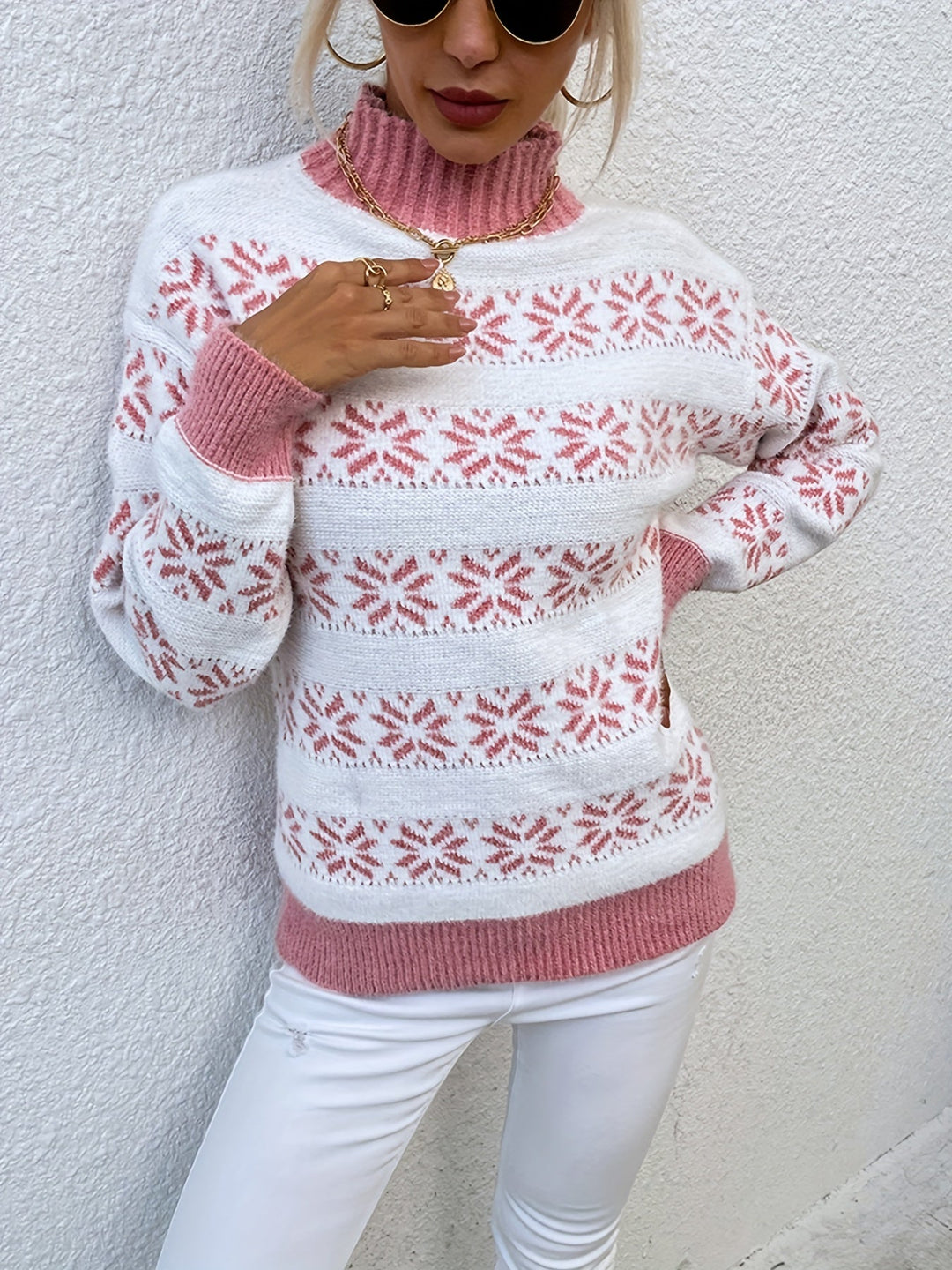 Drune | Weihnachtsmuster Pullover